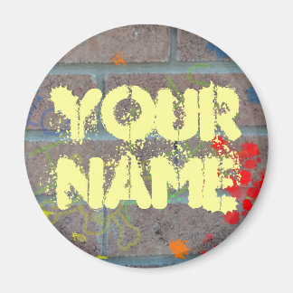 Graffiti auf Brick Magnet