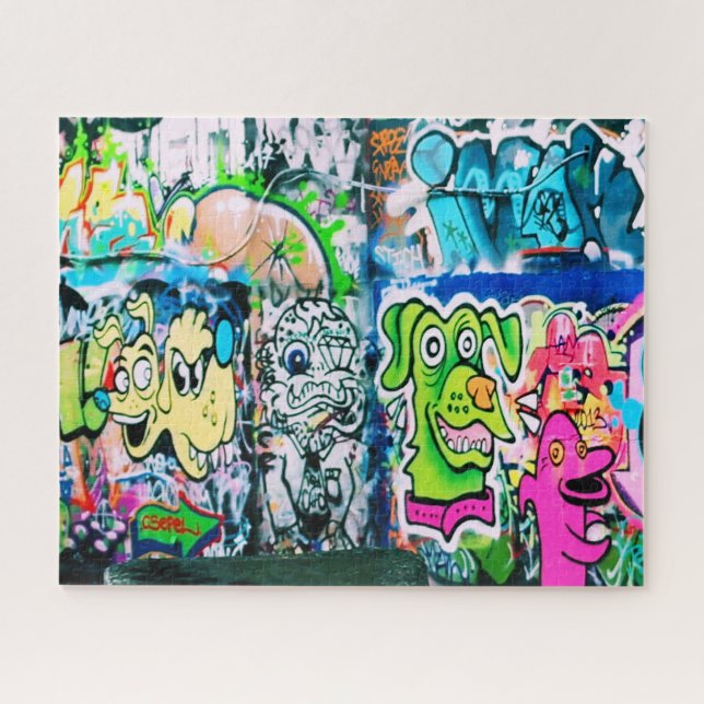 Graffiti auf der Londoner Southbank - 16x20 - 520  (Horizontal)