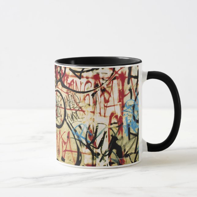 Graffiti auf einer Wand Tasse (Rechts)