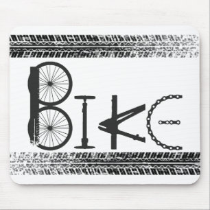 Graffiti aus Fahrradteilen mit Reißspuren Mousepad