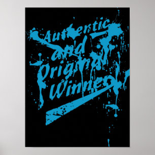Graffiti Authentischer Original Gewinner Grunge Sp Poster