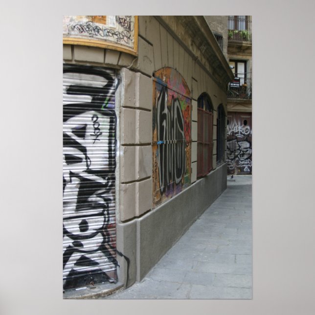 Graffiti - Barcelona Poster (Vorne)