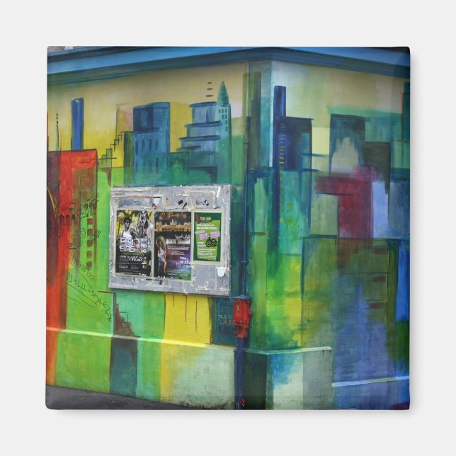 Graffiti, Basel, Schweiz Magnet (Vorne)