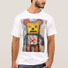 Graffiti Bear Brushstroke painting art  T-Shirt