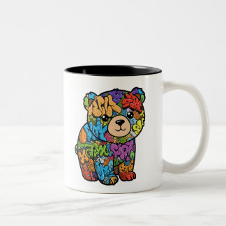 Graffiti Bear Tasse - Links Version