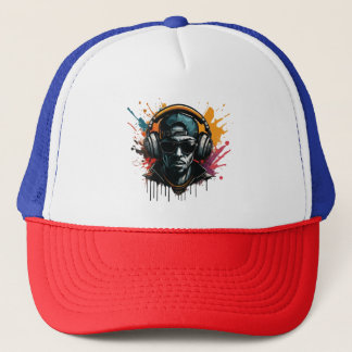 Graffiti Beats, Splashed Beats Trucker Hat Truckerkappe