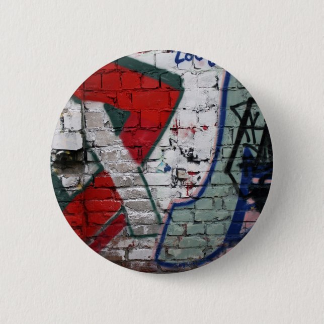 Graffiti, Berlin, Deutschland Button (Vorderseite)