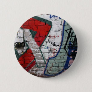 Graffiti, Berlin, Deutschland Button
