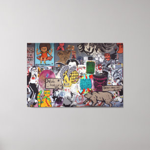 Graffiti, Berlin, Deutschland Leinwanddruck