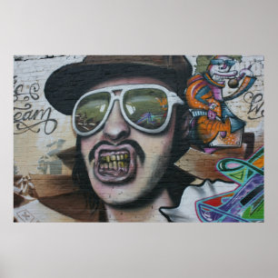 Graffiti, Berlin, Deutschland Poster