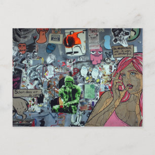 Graffiti, Berlin, Deutschland Postkarte