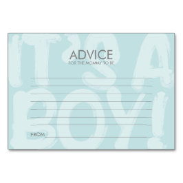 Graffiti Blue Baby Duschberatungskarte für die Mam Tischnummer