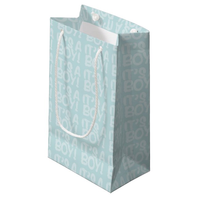 Graffiti Blue Baby Dusche ein Girl Geschenktüte (Vorderseite Schrägansicht)
