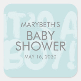 Graffiti Blue Baby Dusche Gefallen Sticker