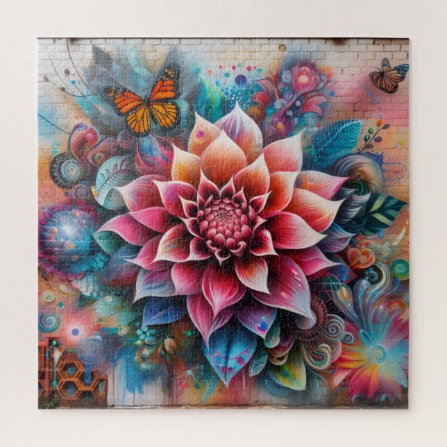 Graffiti-Blume (Vertikal)