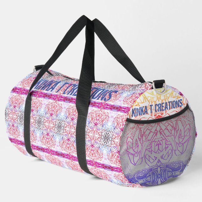Graffiti-Blume Duffle Bag (Rechte Ecke)
