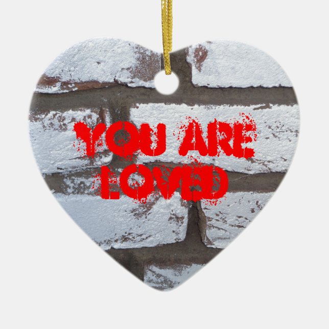 Graffiti Bricks Keramikornament (Vorne)