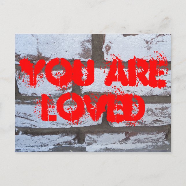 Graffiti Bricks Postkarte (Vorderseite)