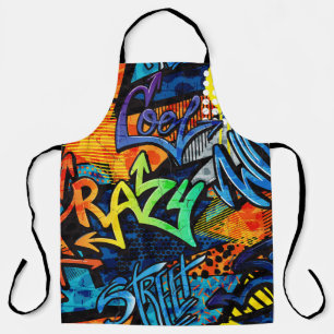 Graffiti Bricks: Urban Abstrakt Schürze