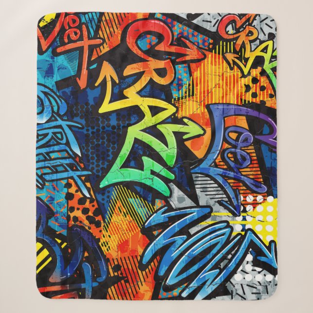 Graffiti Bricks: Urban Abstrakt Sherpadecke (Vorderseite)