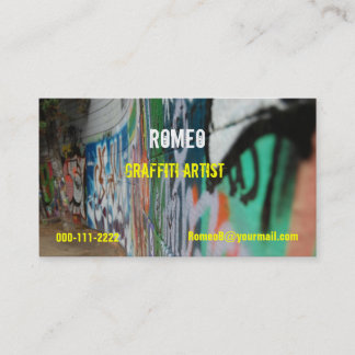Graffiti Business Card Visitenkarte