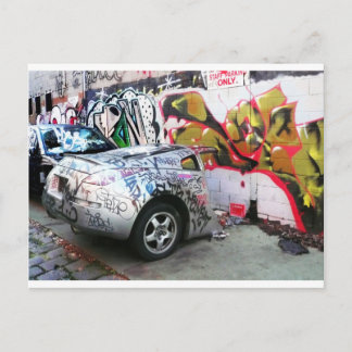 Graffiti Car Postkarte