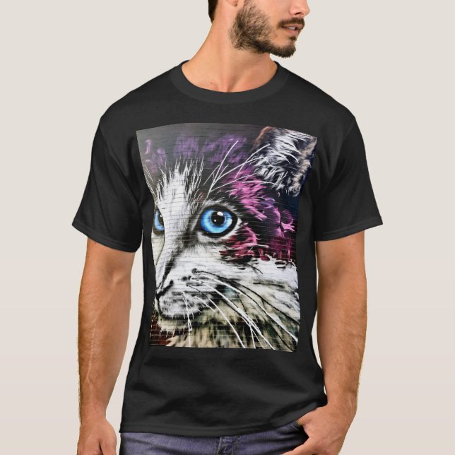 Graffiti Cat T-Shirt (Vorderseite)