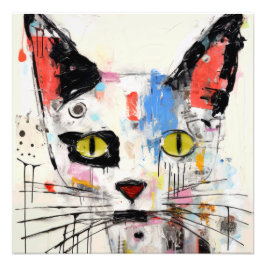 Graffiti Cat Urban Cool Feline Fotodruck