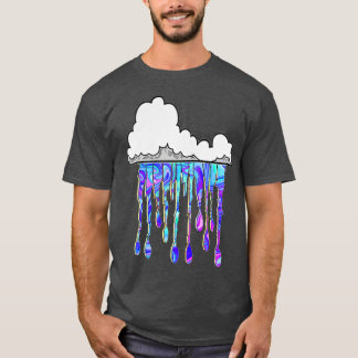 Graffiti Cloud Lila Art by LowEndGraphics T-Shirt