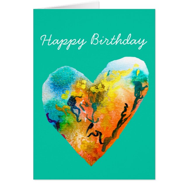 Graffiti coeur aquarelle art (Devant)