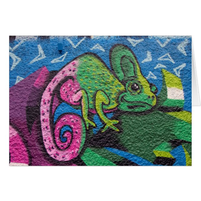 Graffiti coloré Chameleon (Devant horizontal)