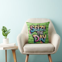 Graffiti Colorful Text Saying Seize The Day