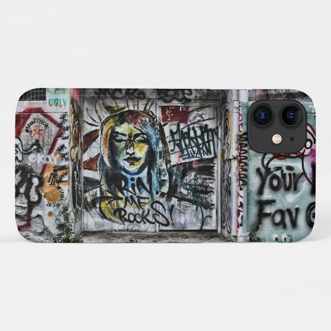 Graffiti Cool Modern Urban Street Art Case-Mate iPhone Hülle (Rückseite (Horizontal))