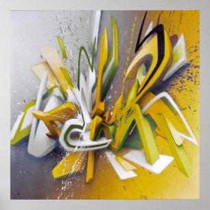 graffiti cool mot art maison décoration poster