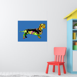 Graffiti-Dackel Poster