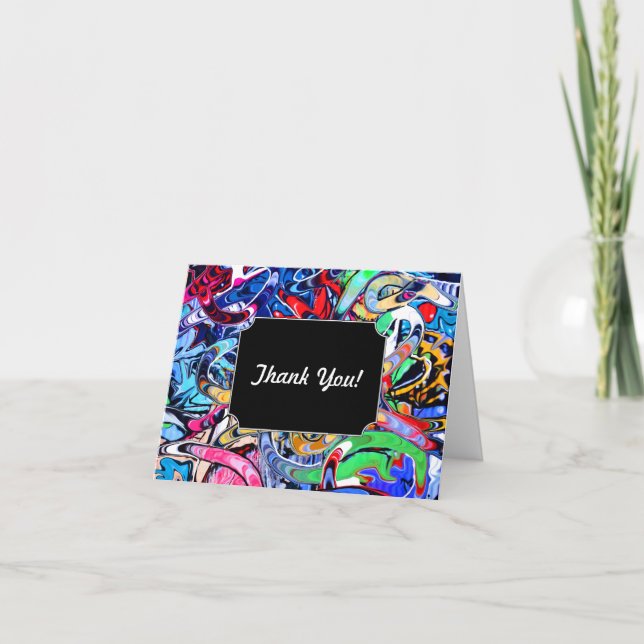 Graffiti Dankeskarte (Vorderseite)