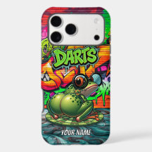 Graffiti-Darts-Frosch-iPhone-/iPad-Hülle
