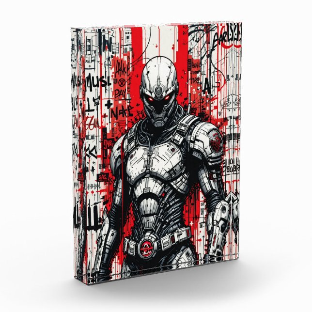 Graffiti de Cyberpunk Warrik - Bloc photo (Gauche)