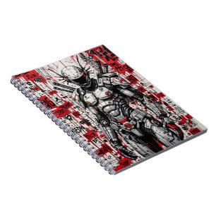 Graffiti de guerrier Cyberpunk - Carnet de spirale