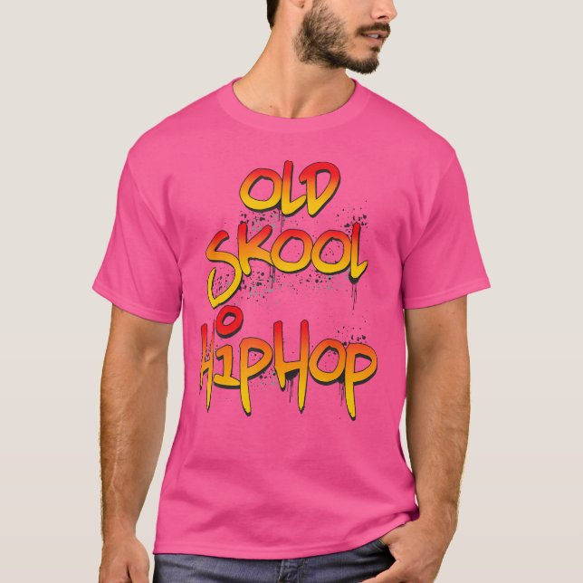 Graffiti de musique rétro Tshirt Old Skool Hip hop (Devant)