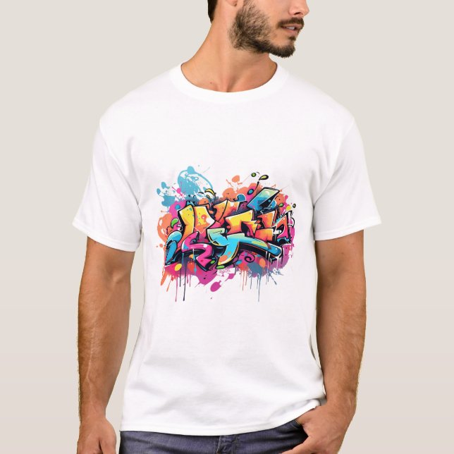 Graffiti de rue Men Tshirt (Devant)