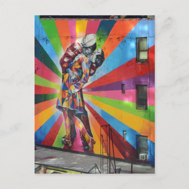 Graffiti der New Yorker Postkarte (Vorderseite)