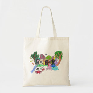 Graffiti Design #1 'ROCK' en couleur sur Sac fourr