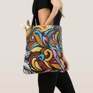 Graffiti-Drache Tasche