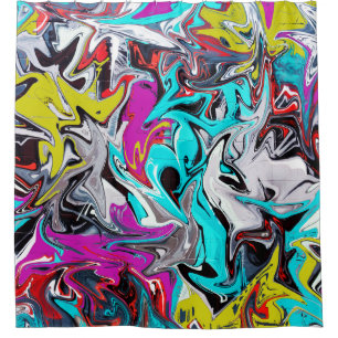 Graffiti Duschvorhang