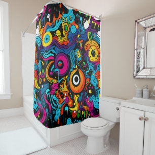 Graffiti-Duschvorhang Duschvorhang