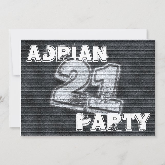 Graffiti Einladung (Vorderseite)