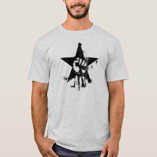 Graffiti esque Power-Faust mit Stern T-Shirt