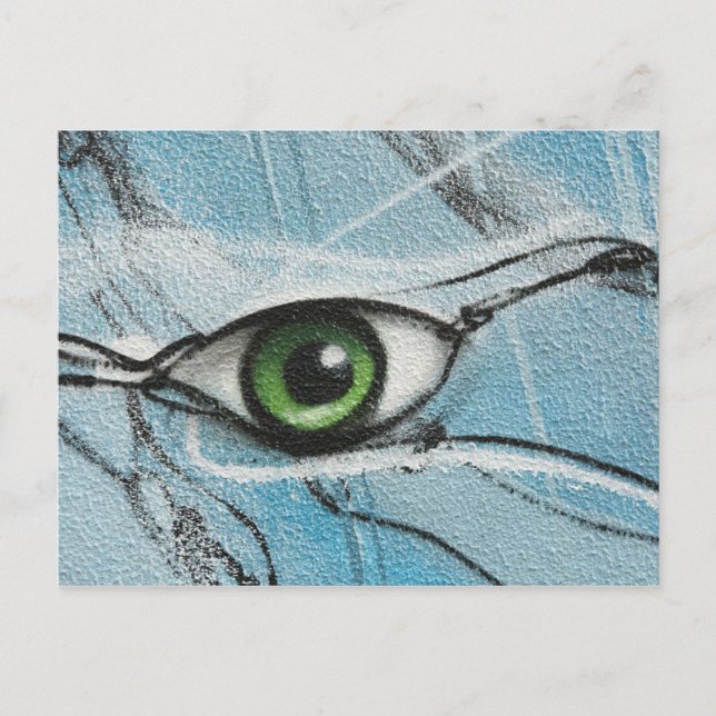 Graffiti Eye Postkarte (Vorderseite)