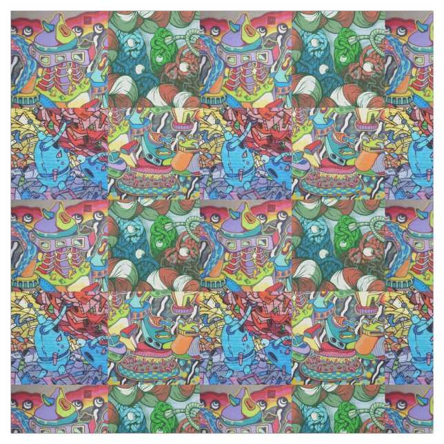 Graffiti Fabric Stoff (Muster)